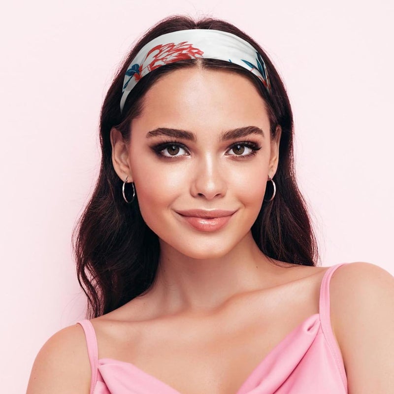 Sumolux Head Hair Scarf for Women Like Satin Silk Scarf Bandana Hair Wrapping Night Large Square Scarves 27.5" - Image 3